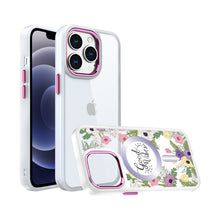 For iPhone 12/12 Pro Case Magnetic Circle Inspiration Quote + Tempered Glass