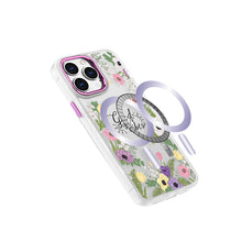 For iPhone 12/12 Pro Case Magnetic Circle Inspiration Quote + Tempered Glass