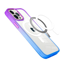 For iPhone 15 Pro Max Case Magnetic Circle 2 Tone Gradient + 2 Screen Protectors