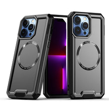 For iPhone 12/12 Pro Case Magnetic Ring Rugged Fused Shockproof + Tempered Glass