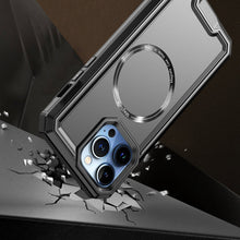 For iPhone 12/12 Pro Case Magnetic Ring Rugged Fused Shockproof + Tempered Glass
