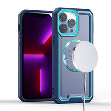 For iPhone XR Case Magnetic Circle Rugged Fused Shockproof Cover +Tempered Glass