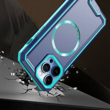 For iPhone 15 Case Magnetic Circle Rugged Fused Shockproof + 2 Tempered Glass