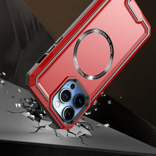 For iPhone 15 Case Magnetic Circle Rugged Fused Shockproof + 2 Tempered Glass