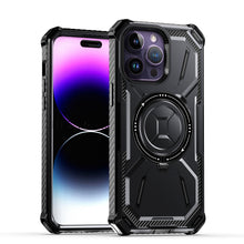 For iPhone 15 Pro Max Case Magnet Circle Shockproof w/ Ring +2 Screen Protectors