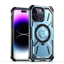 For iPhone 15 PLUS Case Magnetic Charging Shockproof w/ Ring + 2 Tempered Glass