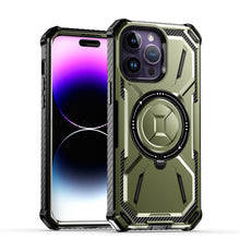 For iPhone 15 PLUS Case Magnetic Charging Shockproof w/ Ring + 2 Tempered Glass