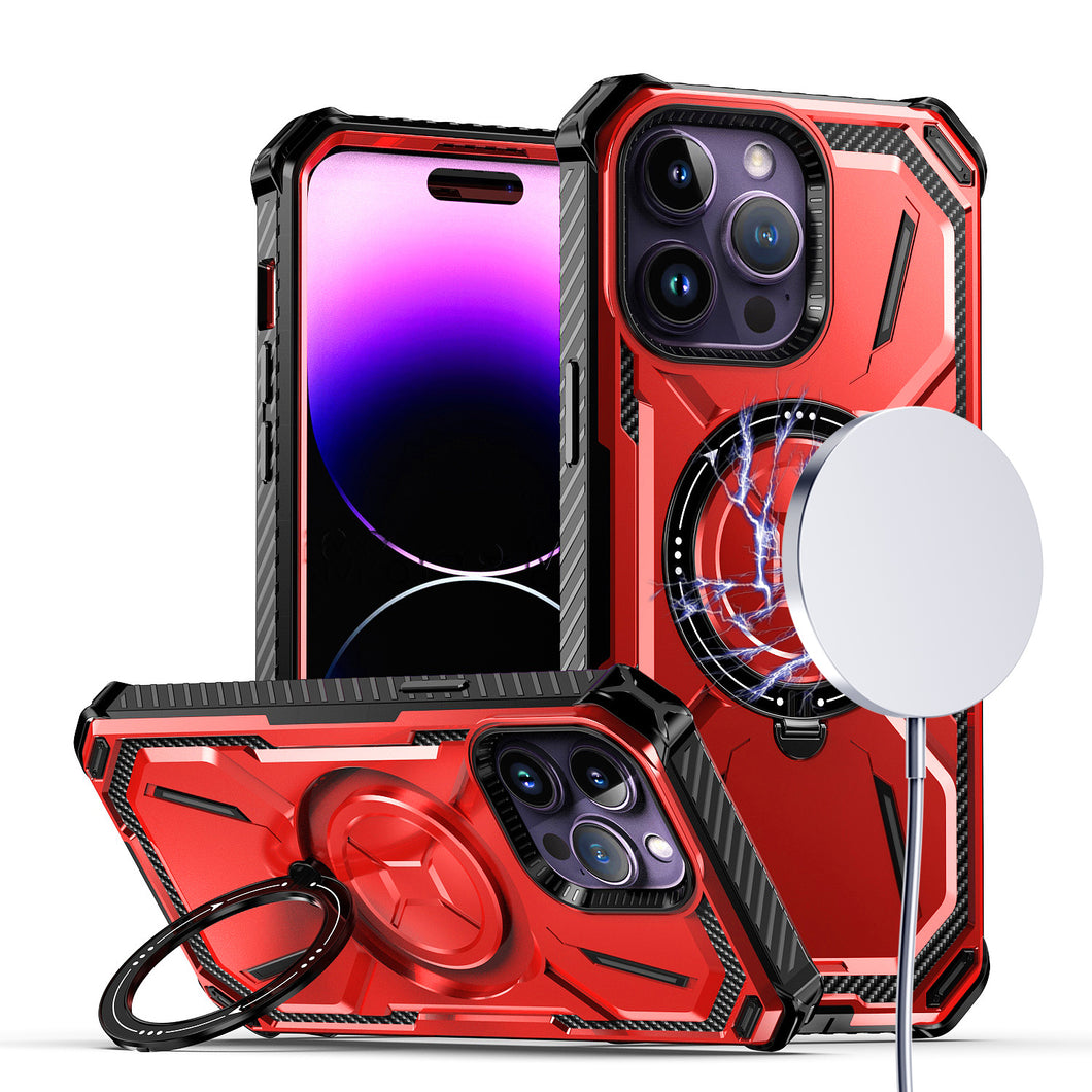 For iPhone 14 PRO MAX Case Magnetic Ring Rugged Shockproof Ringstand Phone Cover