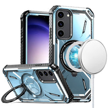 For Samsung Galaxy S24 Case Magnetic Circle Rugged Shockproof Ring Stand Cover