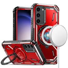 For Samsung Galaxy S24 Case Magnetic Circle Rugged Shockproof Ring Stand Cover