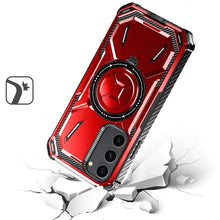 For Samsung Galaxy S24 Case Magnetic Circle Rugged Shockproof Ring Stand Cover