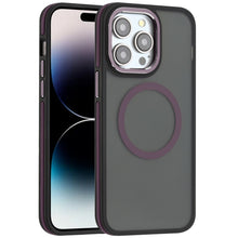 For iPhone 14 PRO MAX 6.7 in. Case Magnetic Circle Soft Touch Frosted Cover