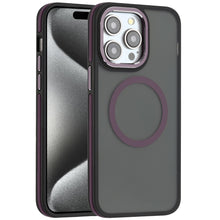 For iPhone 15 Pro Max Case Magnetic Circle Soft Touch Cover + 2 Tempered Glass
