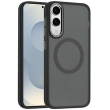 For Samsung S25 Edge Case Magnetic Circle Soft Touch Cover + Tempered Glass