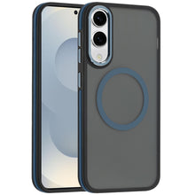 For Samsung S25 Edge Case Magnetic Circle Soft Touch Cover + Tempered Glass
