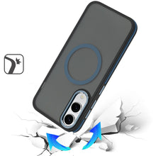 For Samsung S25 Edge Case Magnetic Circle Soft Touch Cover + Tempered Glass
