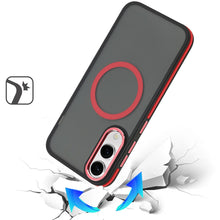 For Samsung S25 Edge Case Magnetic Circle Soft Touch Cover + Tempered Glass