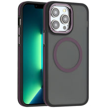 For iPhone 13 Pro Max 6.7 inch Case Magnetic Circle Soft Touch Metal Buttons