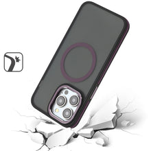 For iPhone 13 Pro Max 6.7 inch Case Magnetic Circle Soft Touch Metal Buttons