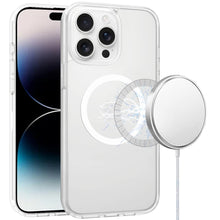 For iPhone 14 PRO MAX 6.7 in. Case Magnetic Circle Soft Touch Translucent Cover