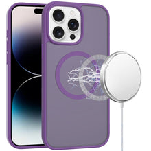 For iPhone 14 PRO MAX 6.7 in. Case Magnetic Circle Soft Touch Translucent Cover