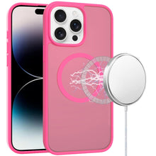 For iPhone 14 PRO MAX 6.7 in. Case Magnetic Circle Soft Touch Translucent Cover