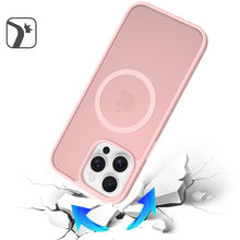 For iPhone 15 Pro Max Case Magnetic Circle Soft Translucent + 2 Tempered Glass