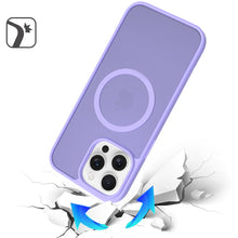 For iPhone 15 Pro Max Case Magnetic Circle Soft Translucent + 2 Tempered Glass