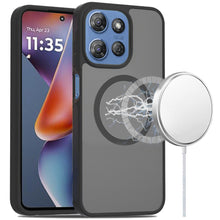 For Moto G 2025 Case Magnetic Circle Soft Touch Translucent + Tempered Glass