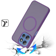 For Moto G 2025 Case Magnetic Circle Soft Touch Translucent + Tempered Glass