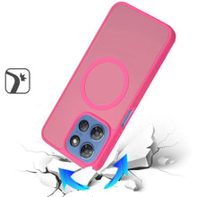 For Moto G 2025 Case Magnetic Circle Soft Touch Translucent + Tempered Glass