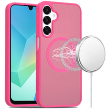 For Samsung A16 5G Case Magnetic Circle Soft Touch Translucent +Tempered Glass