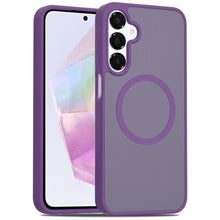 For Samsung A36 Case Magnetic Circle Soft Touch Translucent + Tempered Glass