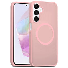 For Samsung A36 Case Magnetic Circle Soft Touch Translucent + Tempered Glass