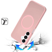 For Samsung A36 Case Magnetic Circle Soft Touch Translucent + Tempered Glass