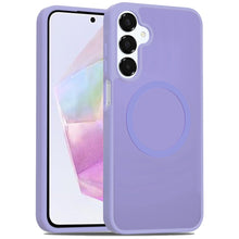 For Samsung A36 Case Magnetic Circle Soft Touch Translucent + Tempered Glass
