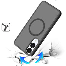 For Samsung S25 Edge Case Magnetic Circle Soft Touch Translucent +Tempered Glass