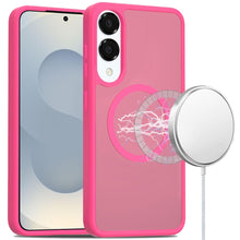 For Samsung S25 Edge Case Magnetic Circle Soft Touch Translucent +Tempered Glass