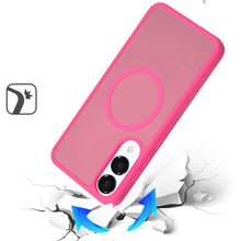 For Samsung S25 Edge Case Magnetic Circle Soft Touch Translucent +Tempered Glass