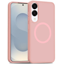 For Samsung S25 Edge Case Magnetic Circle Soft Touch Translucent +Tempered Glass