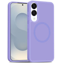 For Samsung S25 Edge Case Magnetic Circle Soft Touch Translucent +Tempered Glass