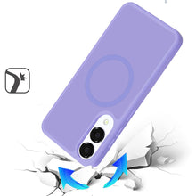 For Samsung S25 Edge Case Magnetic Circle Soft Touch Translucent +Tempered Glass