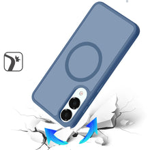 For Samsung S25 Edge Case Magnetic Circle Soft Touch Translucent +Tempered Glass
