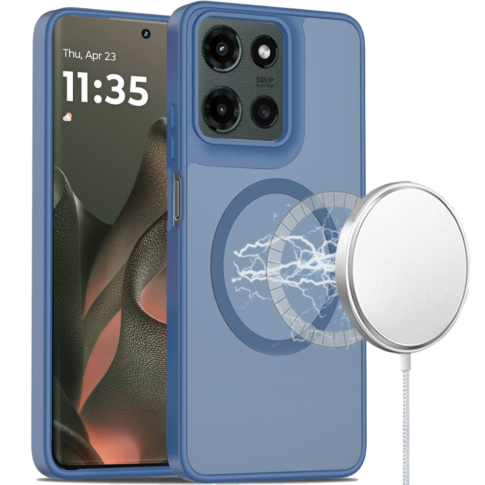 For Motorola Edge 2025 Case Magnetic Circle Soft Smooth Translucent Phone Cover