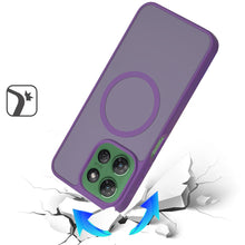 For Moto G Power 2025 Case Magnet Circle Soft Touch Translucent + Tempered Glass