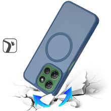 For Moto G Power 2025 Case Magnet Circle Soft Touch Translucent + Tempered Glass