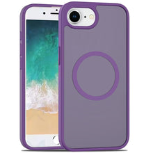 For iPhone 16e Case Magnetic Circle Soft Touch Translucent Cover +Tempered Glass