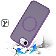 For iPhone 16e Case Magnetic Circle Soft Touch Translucent Cover +Tempered Glass