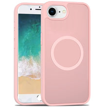For iPhone 16e Case Magnetic Circle Soft Touch Translucent Cover +Tempered Glass