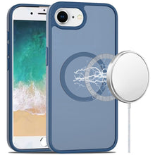 For iPhone 16e Case Magnetic Circle Soft Touch Translucent Cover +Tempered Glass